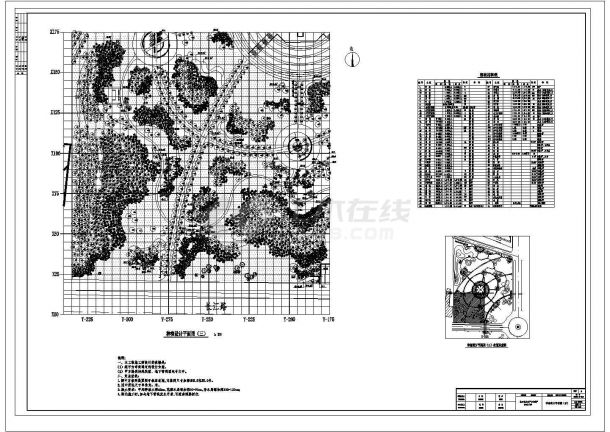 某县环岛公园CAD景观设计施工图纸环岛种植-图二
