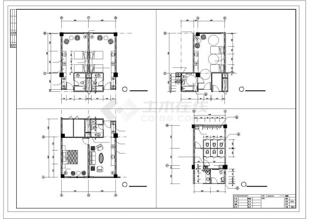 某商务楼CAD建筑全套构造设计图-图二