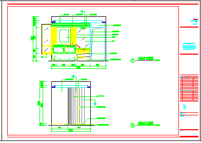 小两居室内装饰CAD方案设计图-图一