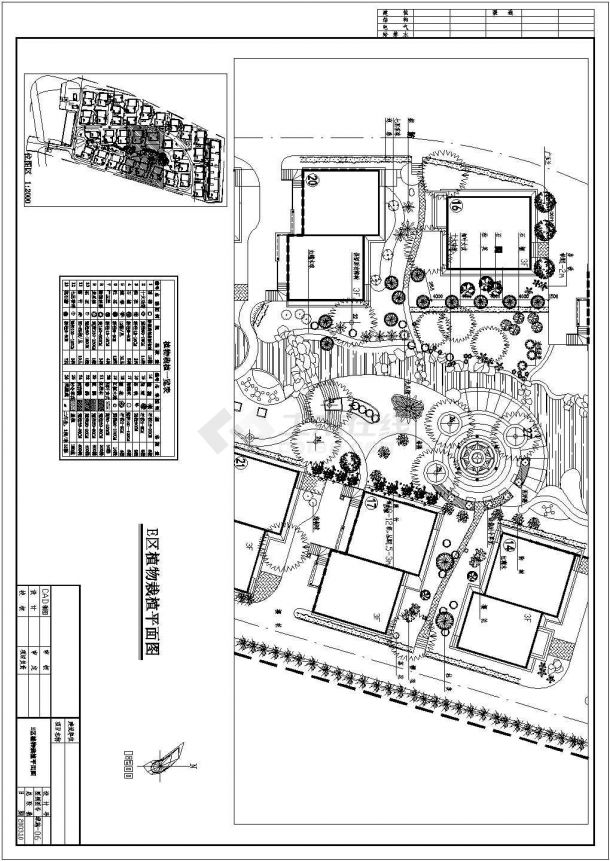 某新苑绿化CAD完整构造详细设计图纸-图二