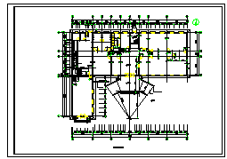 小型办公楼建筑cad施工设计方案图-图二