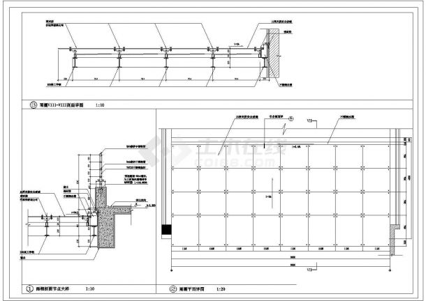 某学校综合楼建筑CAD图楼梯大样-图二