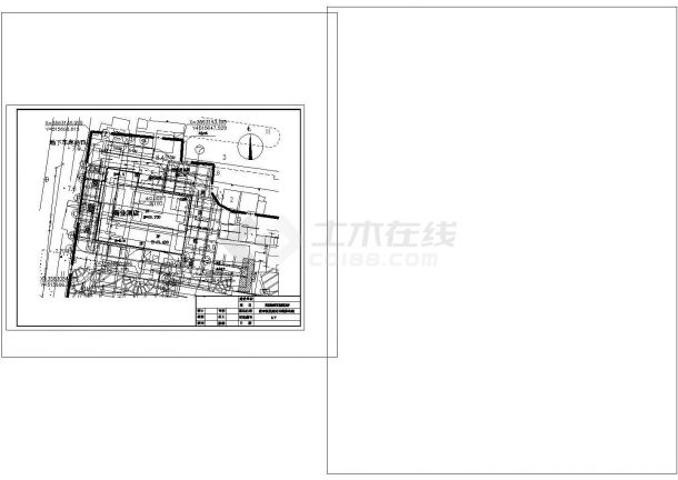 [江苏]酒店地下室基坑桩锚支护施工图非常标准CAD图纸设计-图二