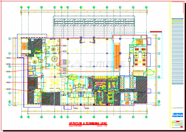 某二层中餐厅平面CAD大样完整构造图-图一