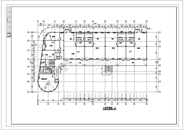 农村幼儿园多层教学楼全套建筑施工设计cad图（含建 筑 设 计 说 明）-图二