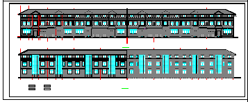 一整套徽派农村住宅小楼建筑cad设计图(带效果图)-图二