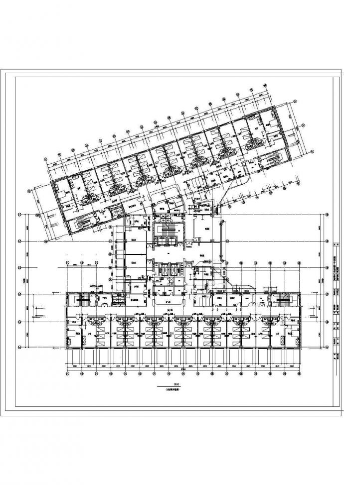 某保定市第一中心医院CAD建筑设计完整大样平面图_图1
