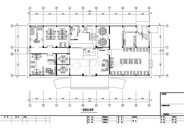 某数控办公大楼动力CAD设计详细系统图-图二