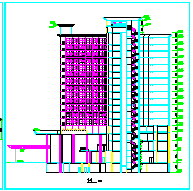 整套高层大酒店建筑cad设计图纸-图二