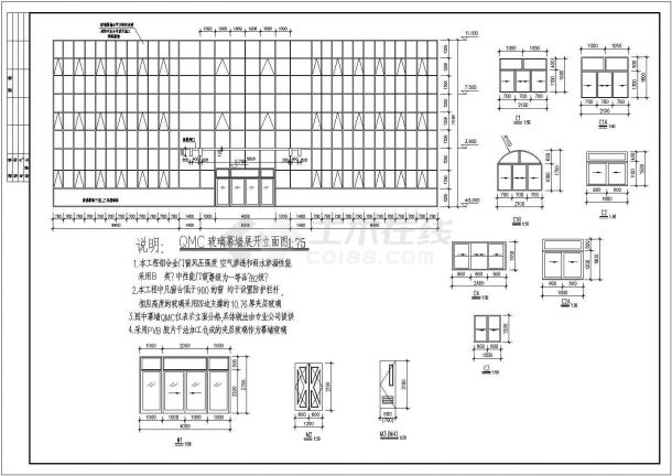 贵溪市市区某某小型多层办公楼CAD设计施工建筑图-图一