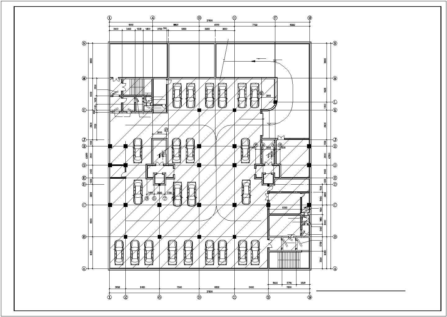 某8089平米十八层单元式住宅楼建筑施工图
