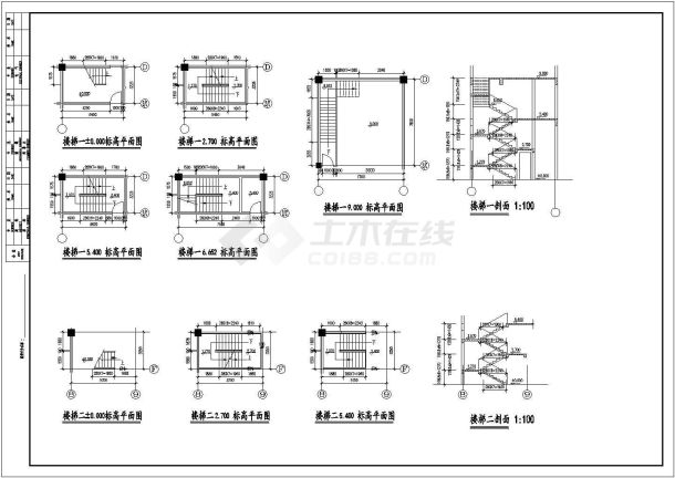 某英式风格商业CAD建筑设计完整构造施工图-图二