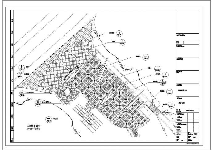 浙江某镇公园CAD园林设计构造详细施工图_图1