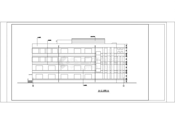 长48.54米 宽25.74米 五层学校图书馆建筑设计含总平及详图.-图二