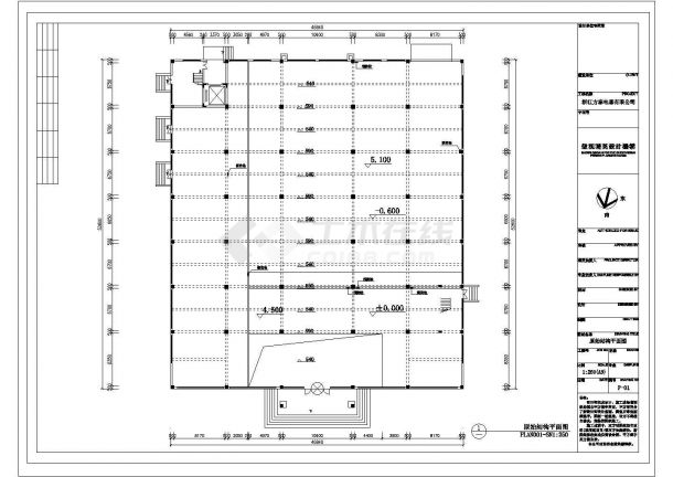 某杭州公司办公楼CAD建筑施工大样图纸-图一