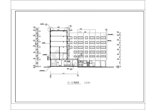 某民航宾馆CAD建筑施工设计完整全套-图二