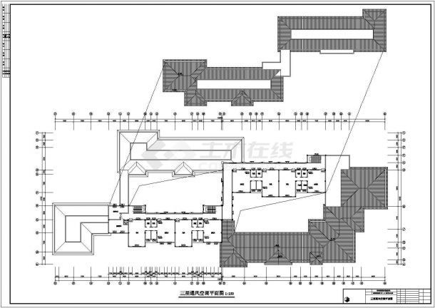 8600平米3层幼儿园建筑设计CAD施工图-图一