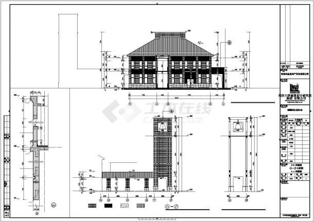 1900平米2层幼儿园建筑设计CAD施工图-图一