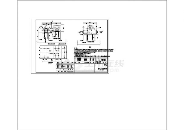 电厂循环水泵房安装图非常标准CAD图纸设计-图一