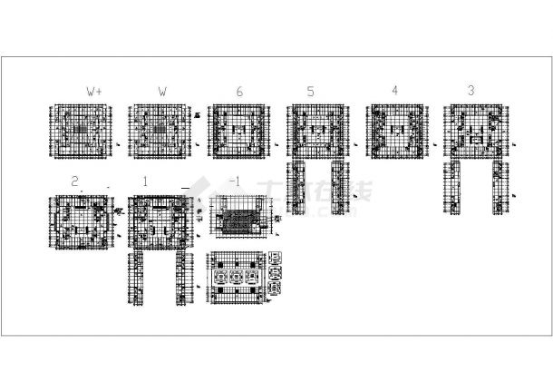某大型超市CAD构造设计完整施工图-图一