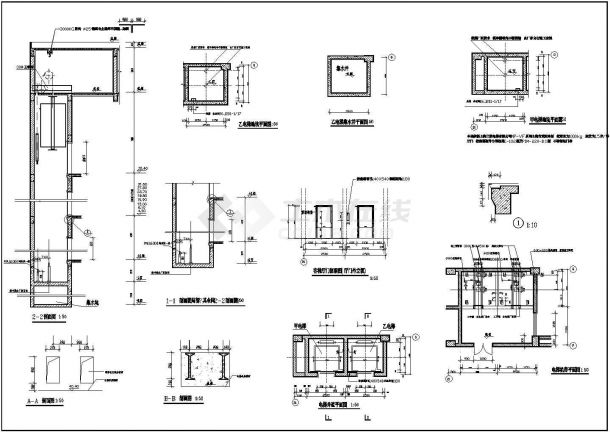 某大学高层教学综合楼全套CAD建筑施工详细图-图二