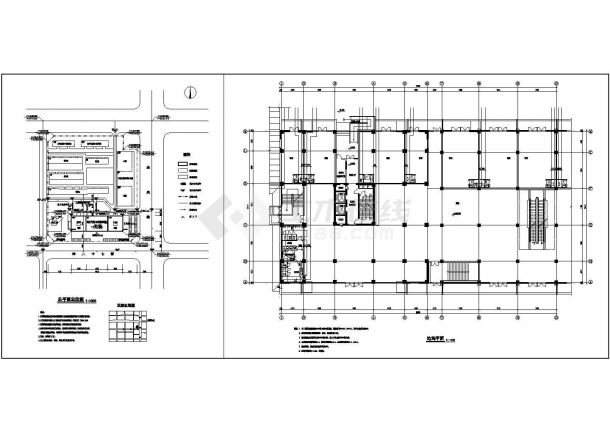某高层商住楼全套CAD详细施工构造建筑图带人防-图一