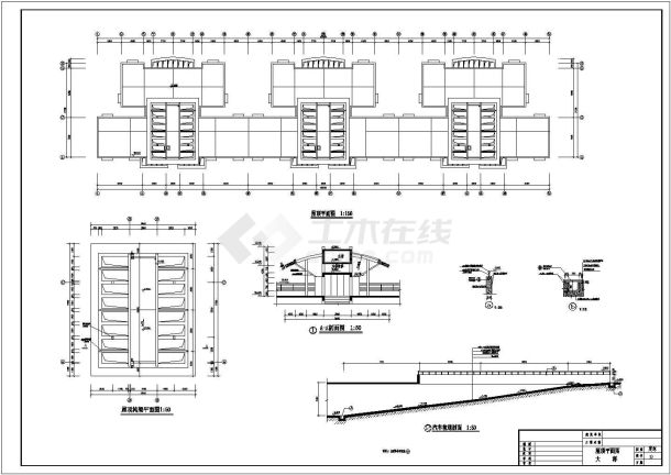 某高层商住楼CAD建筑设计构造详细全套图-图二