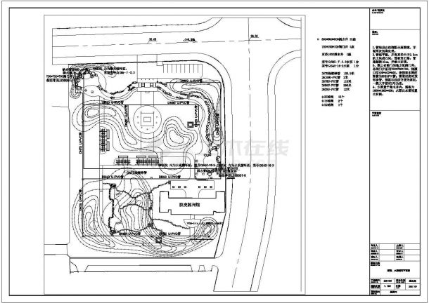 某小公园CAD园林设计构造详细施工图全套-图二