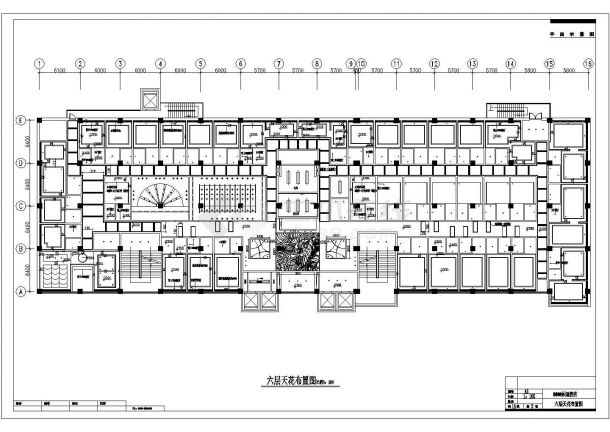 某休闲酒店CAD室内装修设计施工图平立面图纸-图二