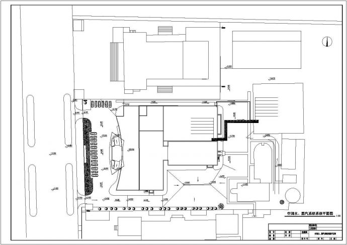 某宾馆综合楼给排水设计cad施工图（含设计说明，含采暖设计）_图1