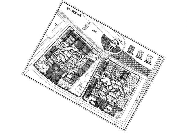 沈阳市康平县牧歌家园小区总平面规划设计CAD图纸（三张）-图二