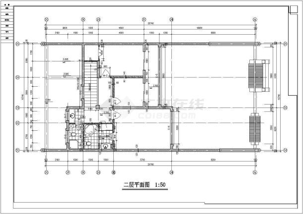 四合院建筑设计图 带1张JPG外观效果-图二