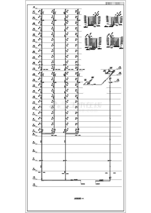 [内蒙古]某高层综合楼空调采暖通风排烟系统设计cad全套施工图（ 含设计说明）-图二
