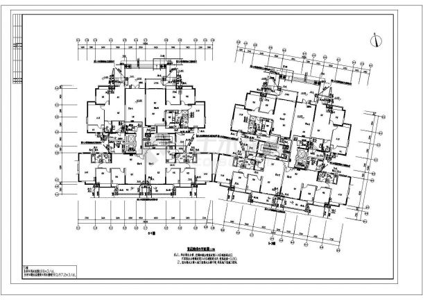 [广东]住宅小区给排水施工图非常标准cad图纸设计-图二