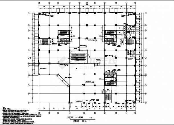 18545平方米5层商场综合楼建筑设计施工cad图纸-图一