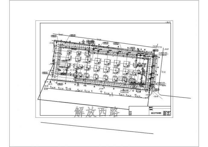 [湖南]15米深基坑桩锚支护施工图（永久支护）非常标准cad图纸设计_图1