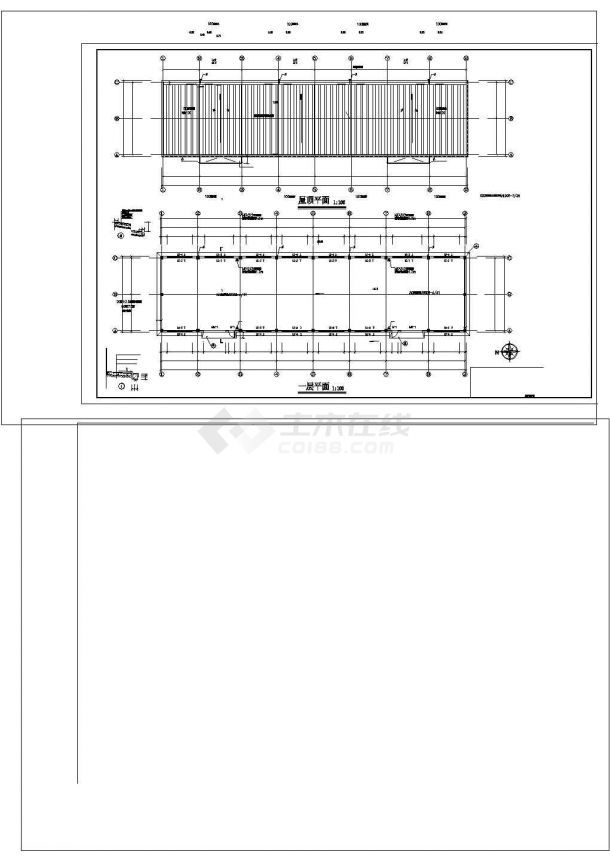 厂房设计_厂房仓库施工图非常标准CAD图纸设计-图一