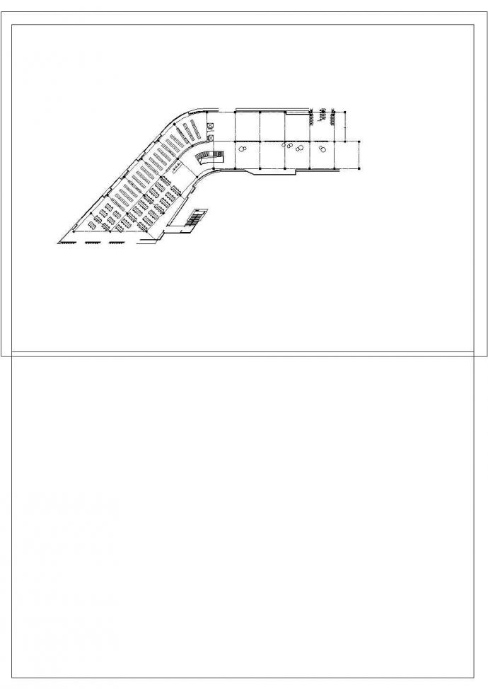 湖州广播电视大学图书馆设计建筑施工cad图，共十张_图1