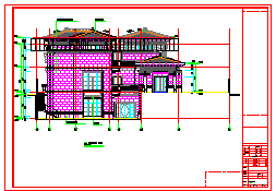 [江苏]某二层一进院中式风格别墅cad建筑施工图-图一