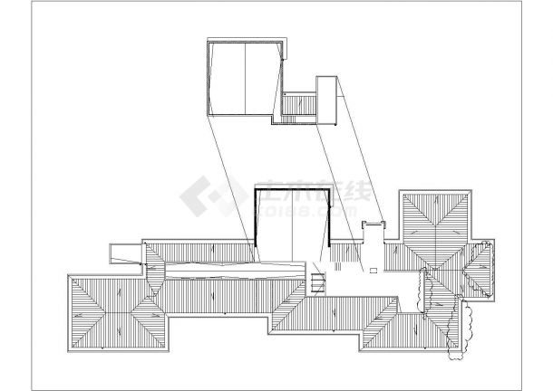 某3层12班级幼儿园建筑设计CAD施工图-图一