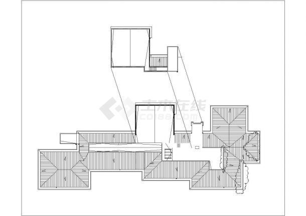 某3层12班级幼儿园建筑设计CAD施工图-图二
