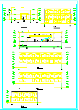 [西藏]某二层小型诊所建筑设计cad方案图纸-图一