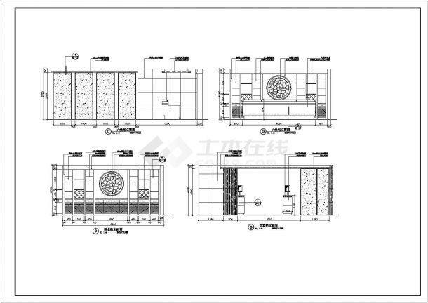  Design and construction drawing of a hotel lobby full decoration - Figure 1