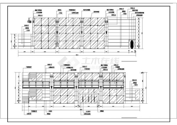 池州广电大厦建筑设计cad方案图纸-图二