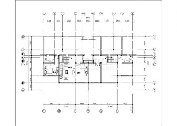 沈阳市尖山映像居住区经典热门的平面户型设计CAD图纸-图二