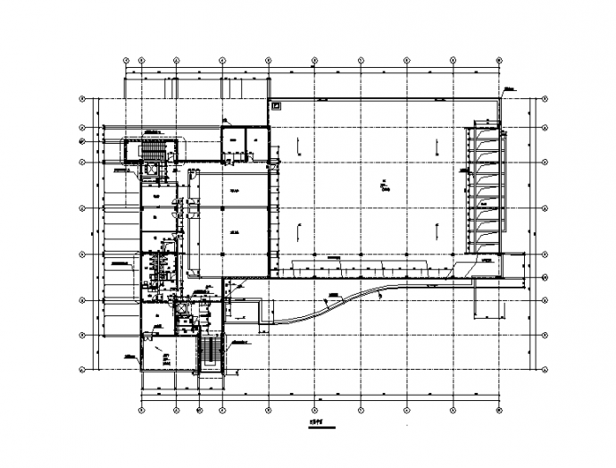15999平方米7层广场综合楼建筑设计施工cad图纸（含地下三层）_图1