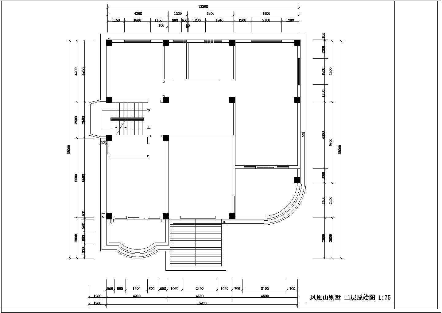 凤凰山别墅装修设计CAD图