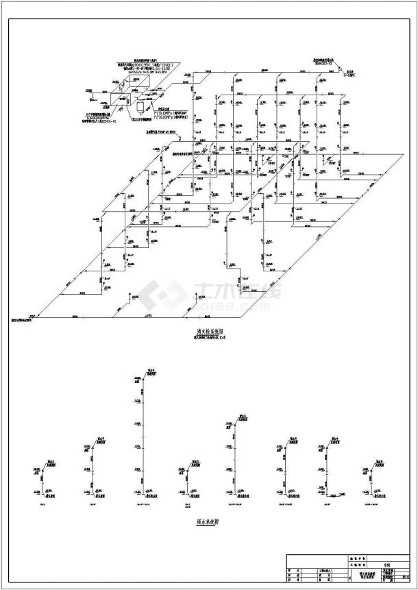 江西省南昌市某工业厂区内厂房给排水和消防全套图-图一