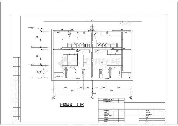 某轨道交通三号线某站暖通项目方案设计施工CAD图纸-图一