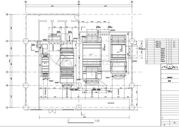 某北方机场空调机房布置方案设计施工CAD图纸-图一
